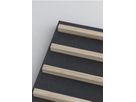 MICROBAFFLE acoustic wall - fiber black - 60x120cm 4-point suspension + wood