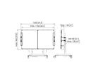 RISE A226 - 'Kit tableau blanc 65'' pour RISE chario