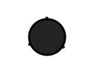 DE 200 LPT noir - Haut-parleur encastré 2 voies plat, rond