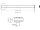 PFB 3419 - Display-Adapterbar 1915 mm, Schwarz