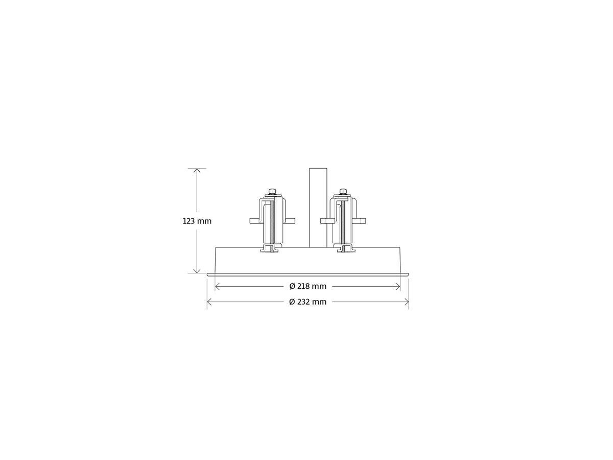 Gineos (rond, blanc) - Kit d'installation pour Sonos ERA100,ONE