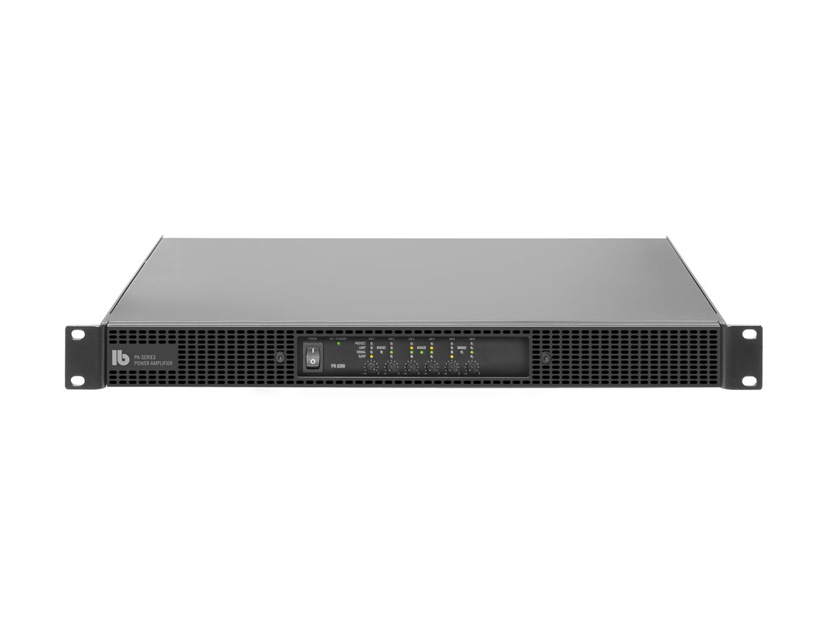 PA 6200 DANTE - Amplificateur de puissance, 1 U, 6 x 200