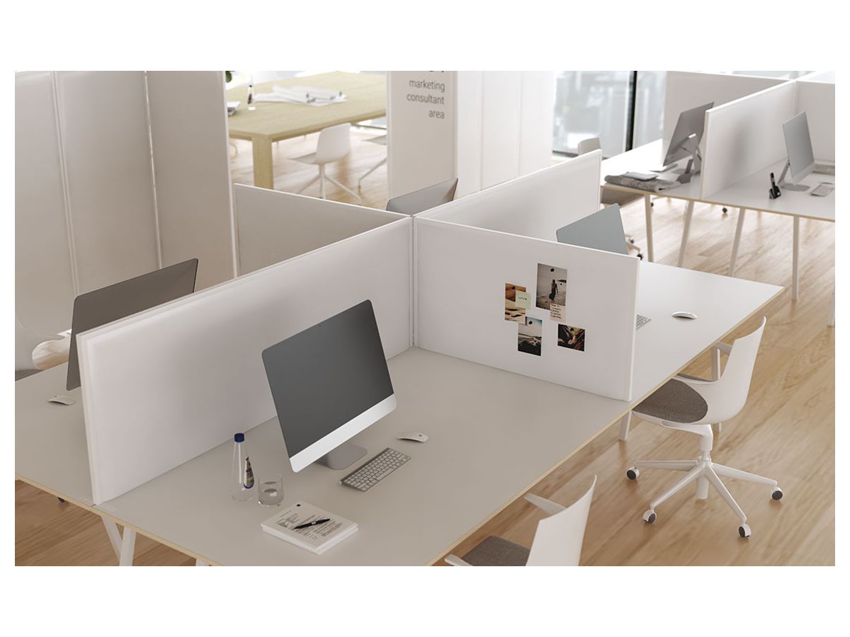 AREA acoustic wall - fiber black - 60x100cm Desktop Cadre white