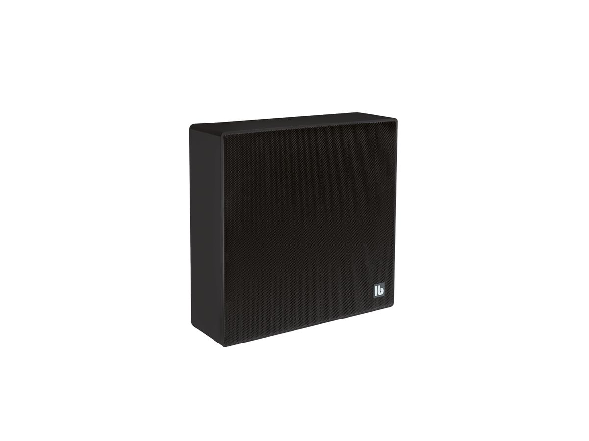 DA 250 QT Polar noir - Enceinte carrée 2 voies en saillie, 100