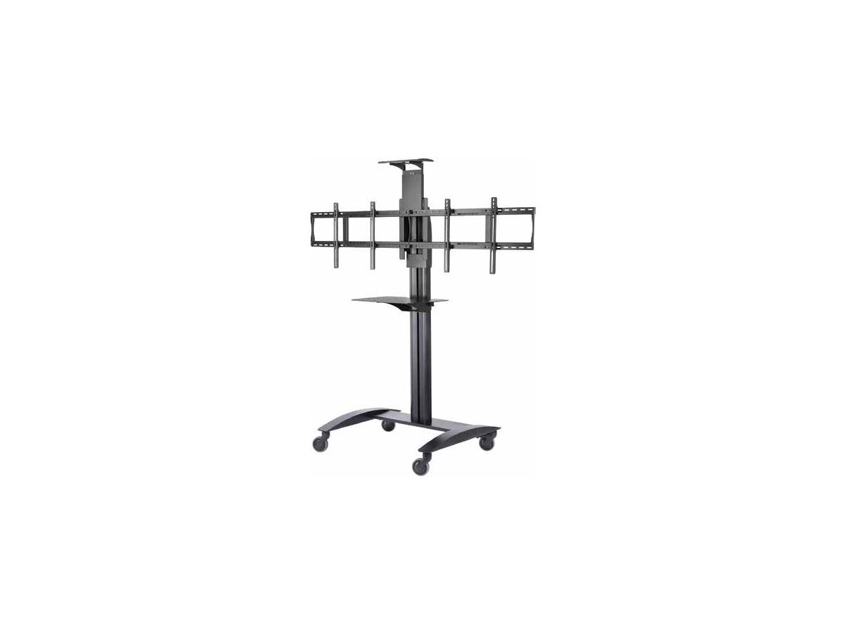 SR555M - Trolley pour deux 40" - 65" Displays