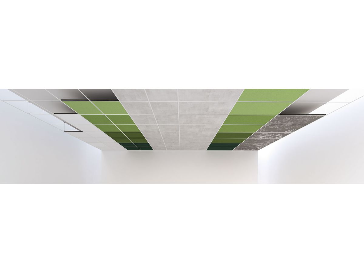 QUADRA acoustic wall - fiber black - 60x60cm False ceiling