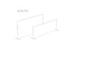 AREA acoustic wall - fiber black - 60x100cm Desktop Cadre white