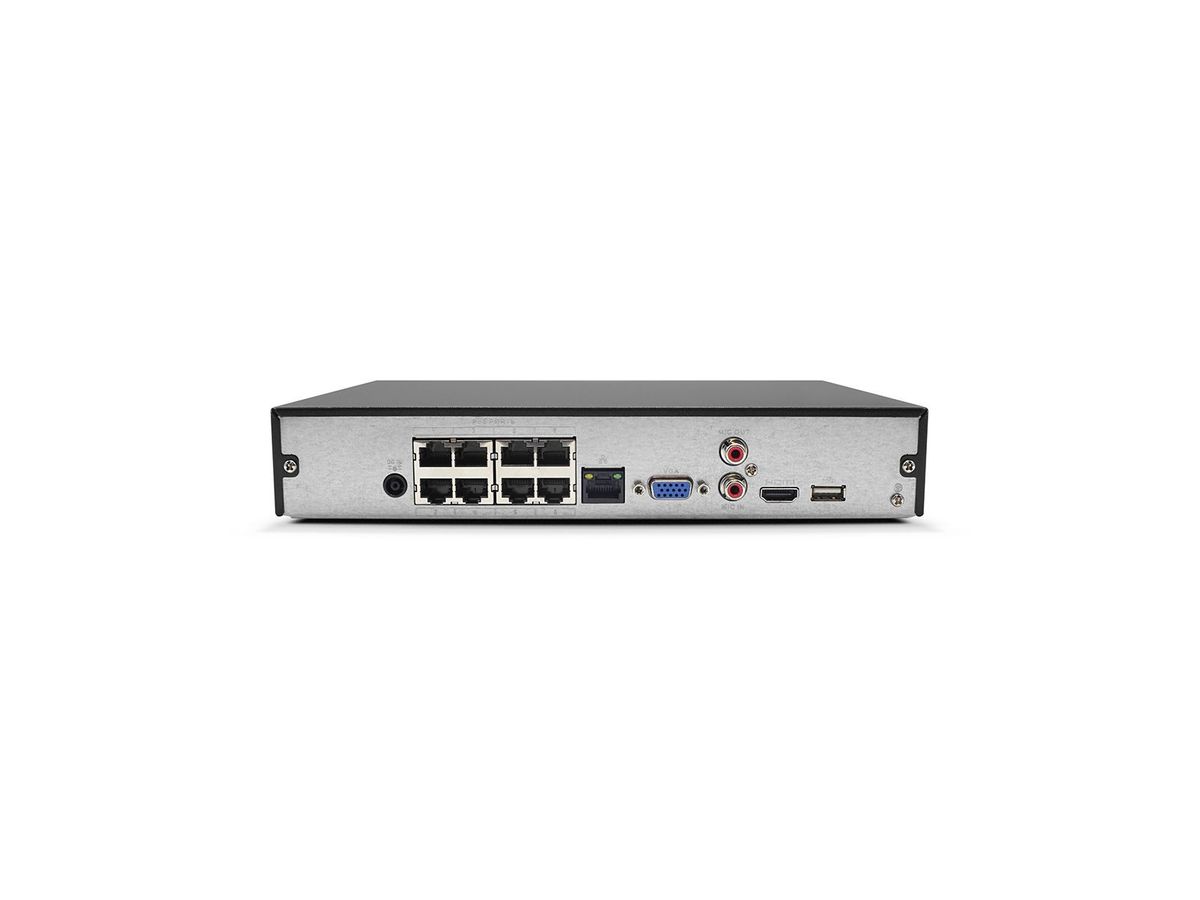 IP Edge Line - NVR, Integrated 8 Port POE Switch