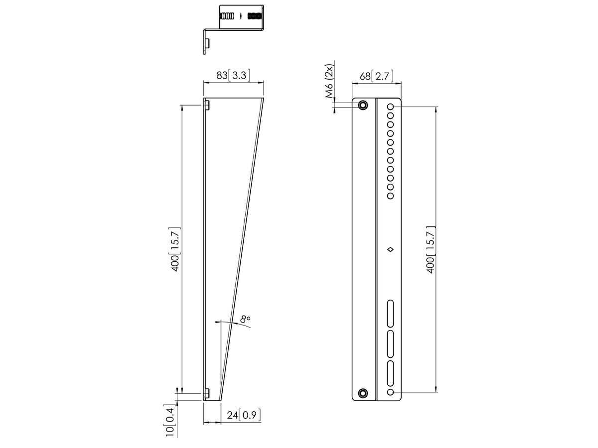 PFA 9122 - Supports en Z pour PFS3504