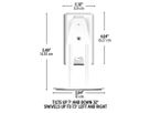 WSWME12-W2 - Support mural Sonos Era 100, blanc, Pair