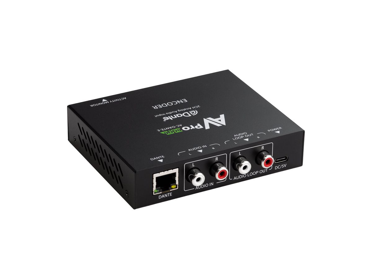 AV ProEdge AC-Dante-E - analoger Stereo-zu-Dante-Plattform-Encod
