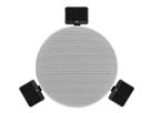 DE-X 200 LP blanc - Enceinte encastrée 2 voies, plate, ronde
