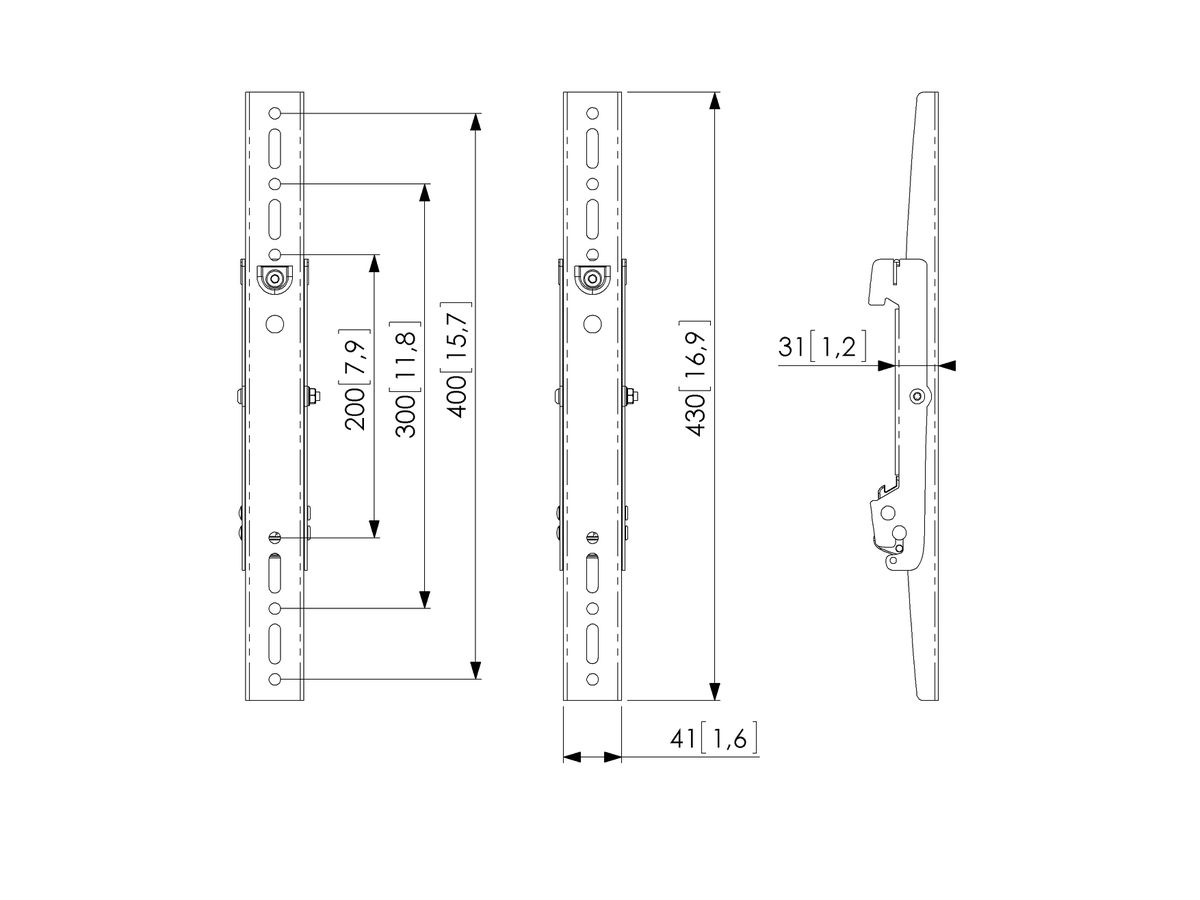 PFS 3204 - Bandes interface écran 430 mm, fix