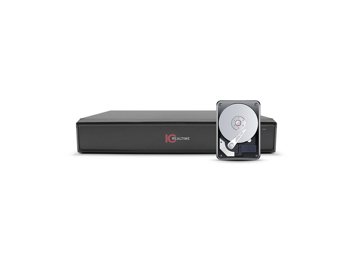 IP Edge Line - NVR, Integrated 8 Port POE Switch