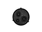 DE 200 LPT noir - Haut-parleur encastré 2 voies plat, rond