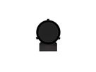 DE 140 Polar noir - Haut-parleur encastrable à 2 voies, rond