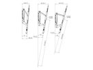 PFW 6810 - Wandhalterung neigbar, 55 - 80''