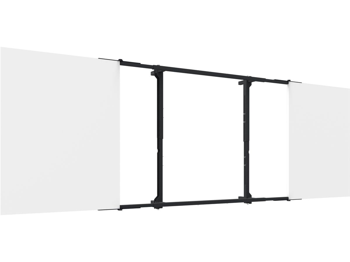 Kit de montage avec Whiteboard, - acier émaillé, pour 75-85"