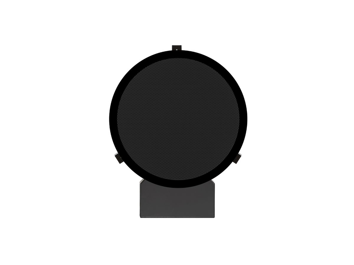 DE 200 Polar noir - Haut-parleur encastrable à 2 voies, rond