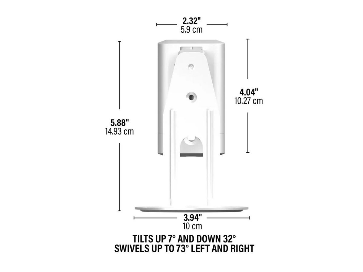 WSWME12-W2 - Support mural Sonos Era 100, blanc, Pair