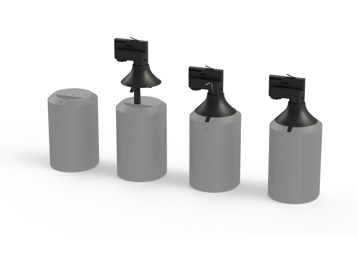 Support de rail électrique noir - convient pour Sonos ERA100
