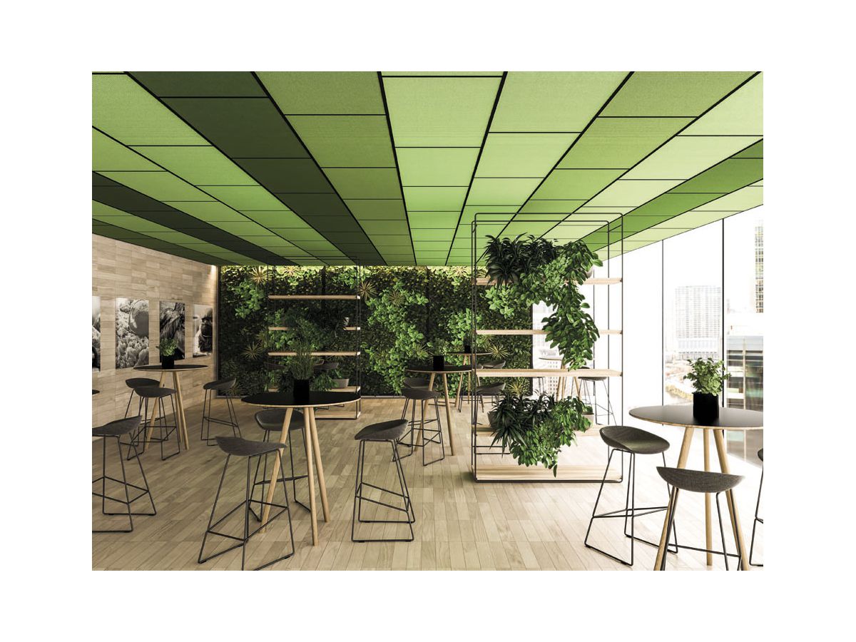 QUADRA acoustic wall - fiber black - 60x60cm False ceiling