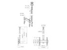 CT 241544B - Deckenh. drehbar Säule 150cm, 400x400 Sz
