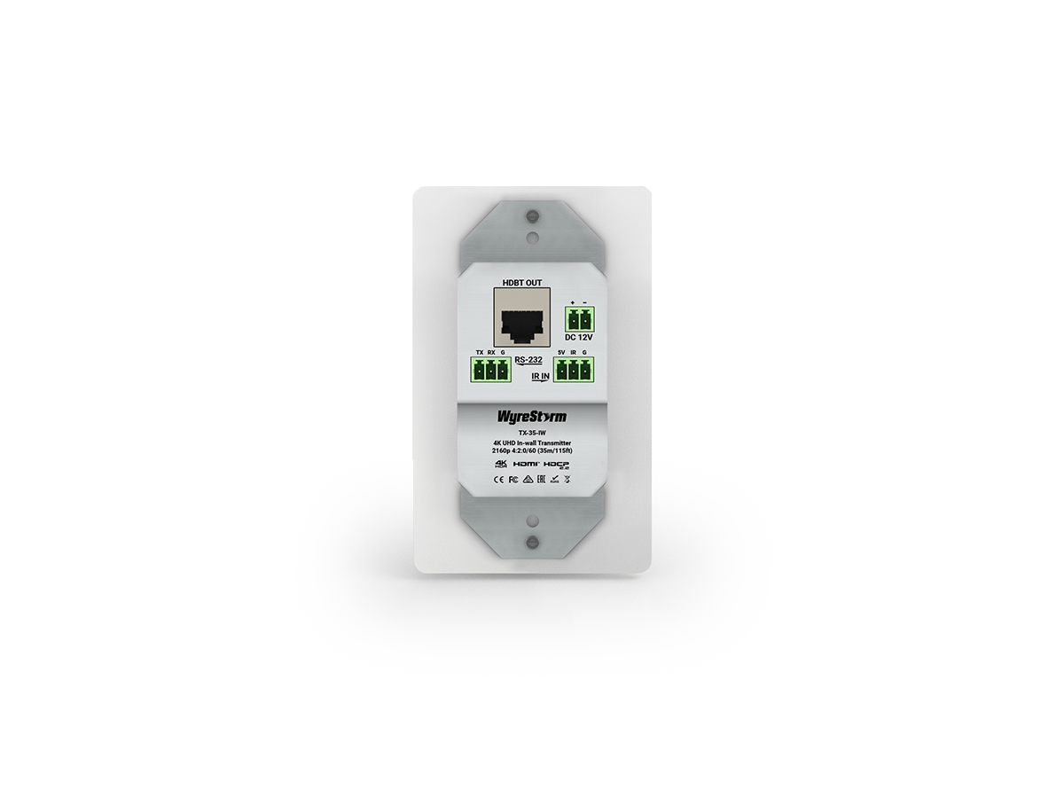 TX-35-IW - Transmitter HDBT Inwall, USB-C, HDMI