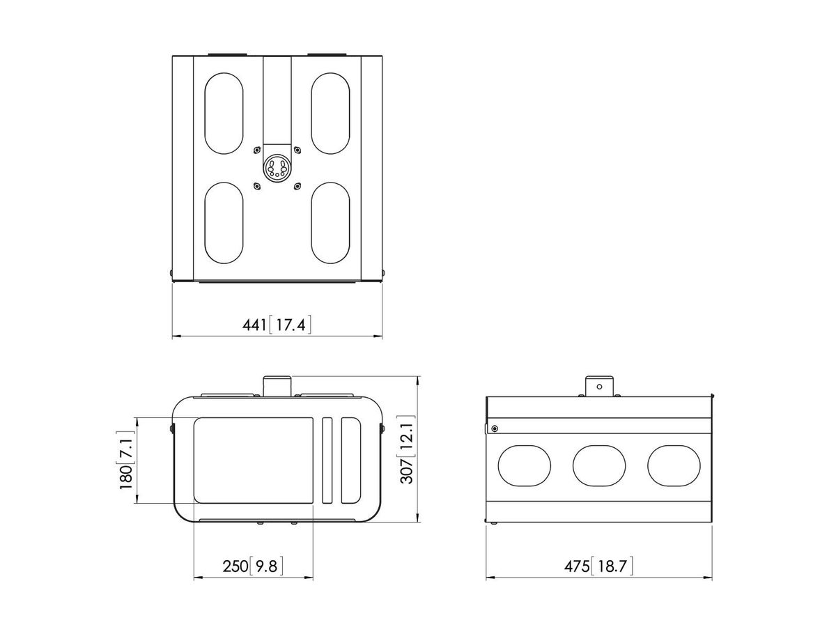 PPA 310 - Boîtier antivol projecteur M, argent