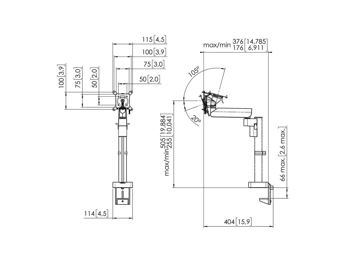 MOMO 2127 - Monitorhalter Motion Schwarz