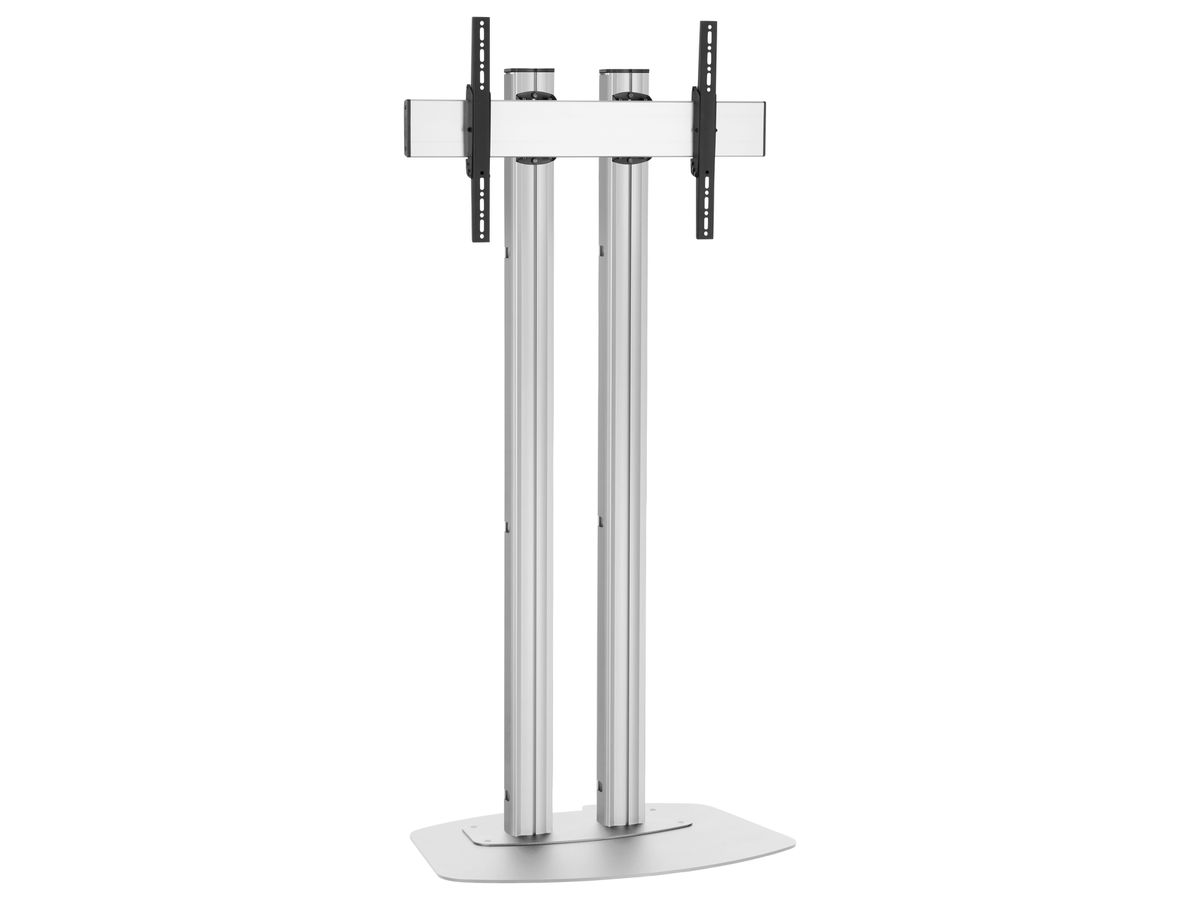 FD 1564S - Ständer 2 Säulen 150 cm, 600x400 Silber