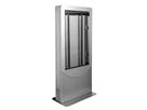 KIPC2548-S-EUK - Portrait Curved Kiosk Argent