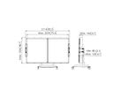 RISE A228 - Kit tableau blanc 86" pour RISE chario