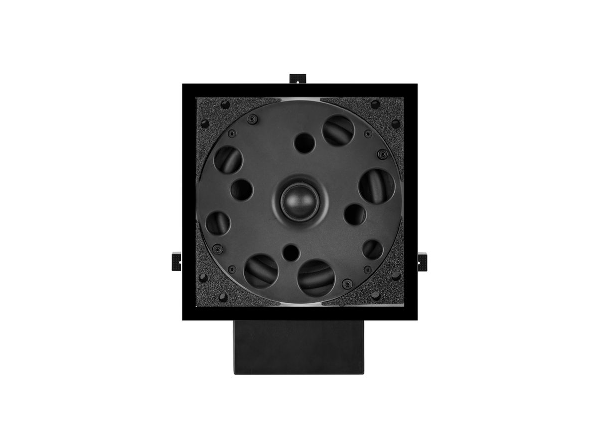 DE 200 Q Polar noir - Enceinte encastrée à 2 voies, carrée, 8