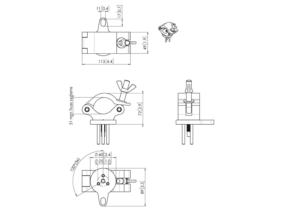 PUC 1051 - Adaptateur pour PUC 24xx, argent