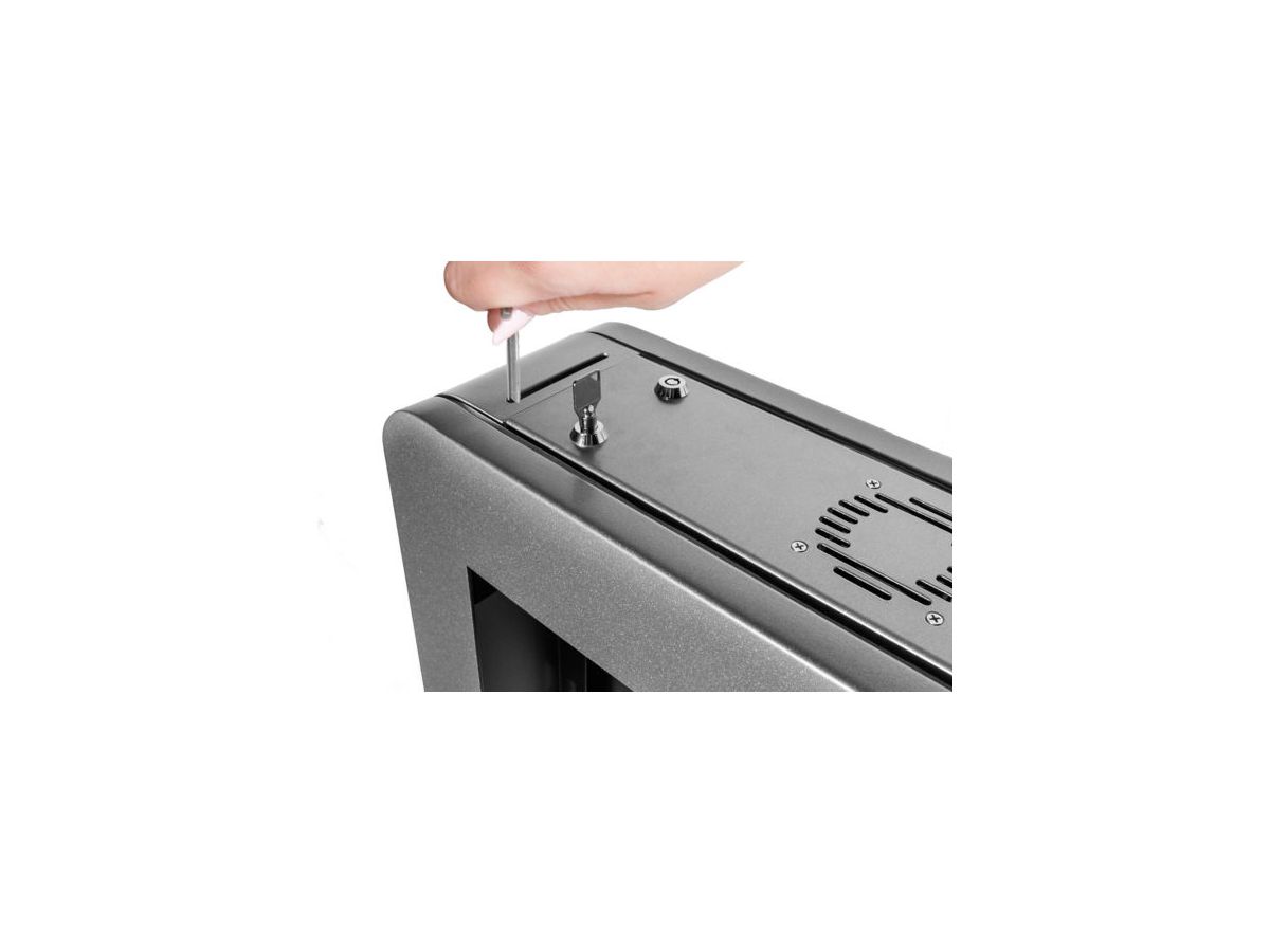 KIPC2548-S-EUK - Portrait Curved Kiosk Argent