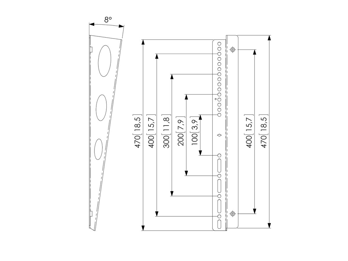 PFA 9122 - Supports en Z pour PFS3504