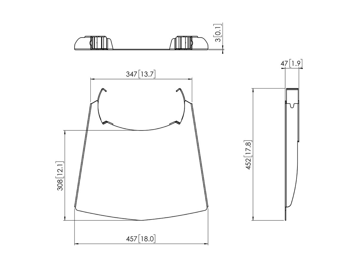 PFA 9033 - Étagère pour PFT2520/PFF2420, argent