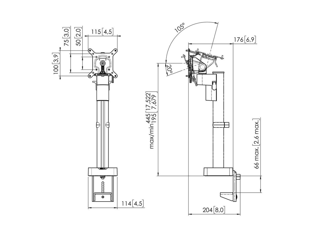 MOMO 2117 - Monitorhalter Motion Weiss